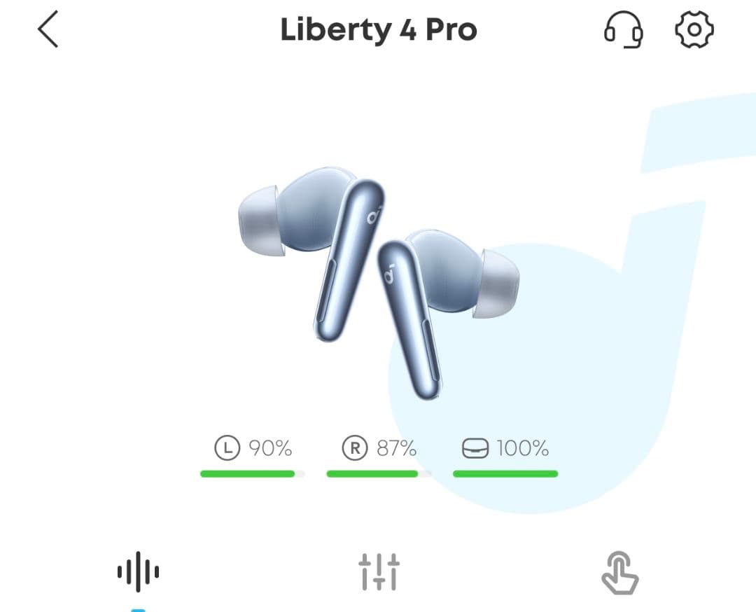 Liberty 4 Pro ワイヤレスイヤホン シルバー