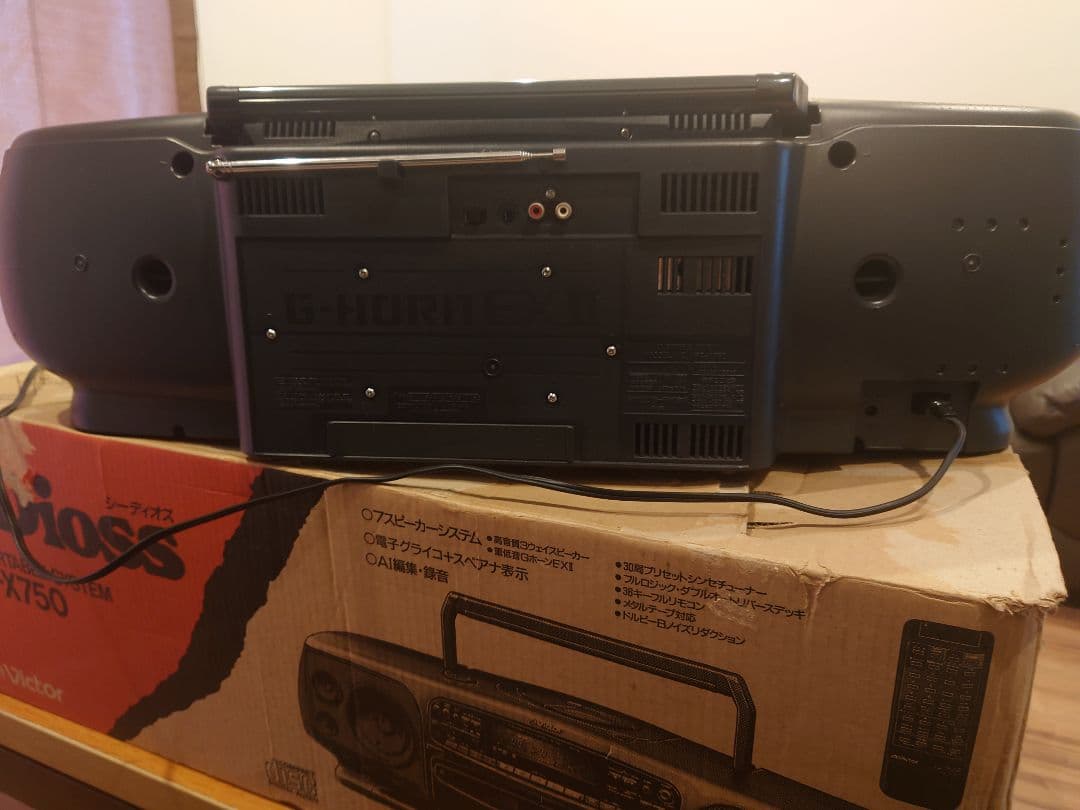 Victor RC-X750 Wラジカセ 元箱＆リモコン付き！