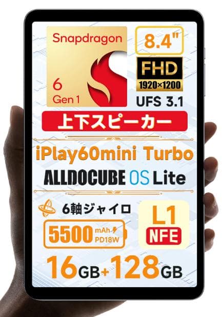 Alldocube iPlay60 mini Turbo 8.4インチタブレット