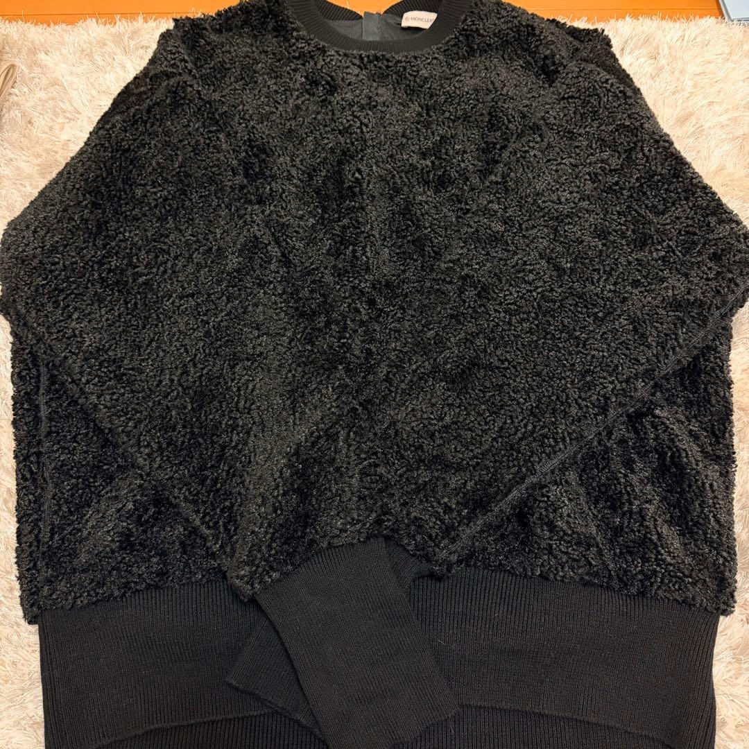 MONCLER ボア テディ ニットセーター XL