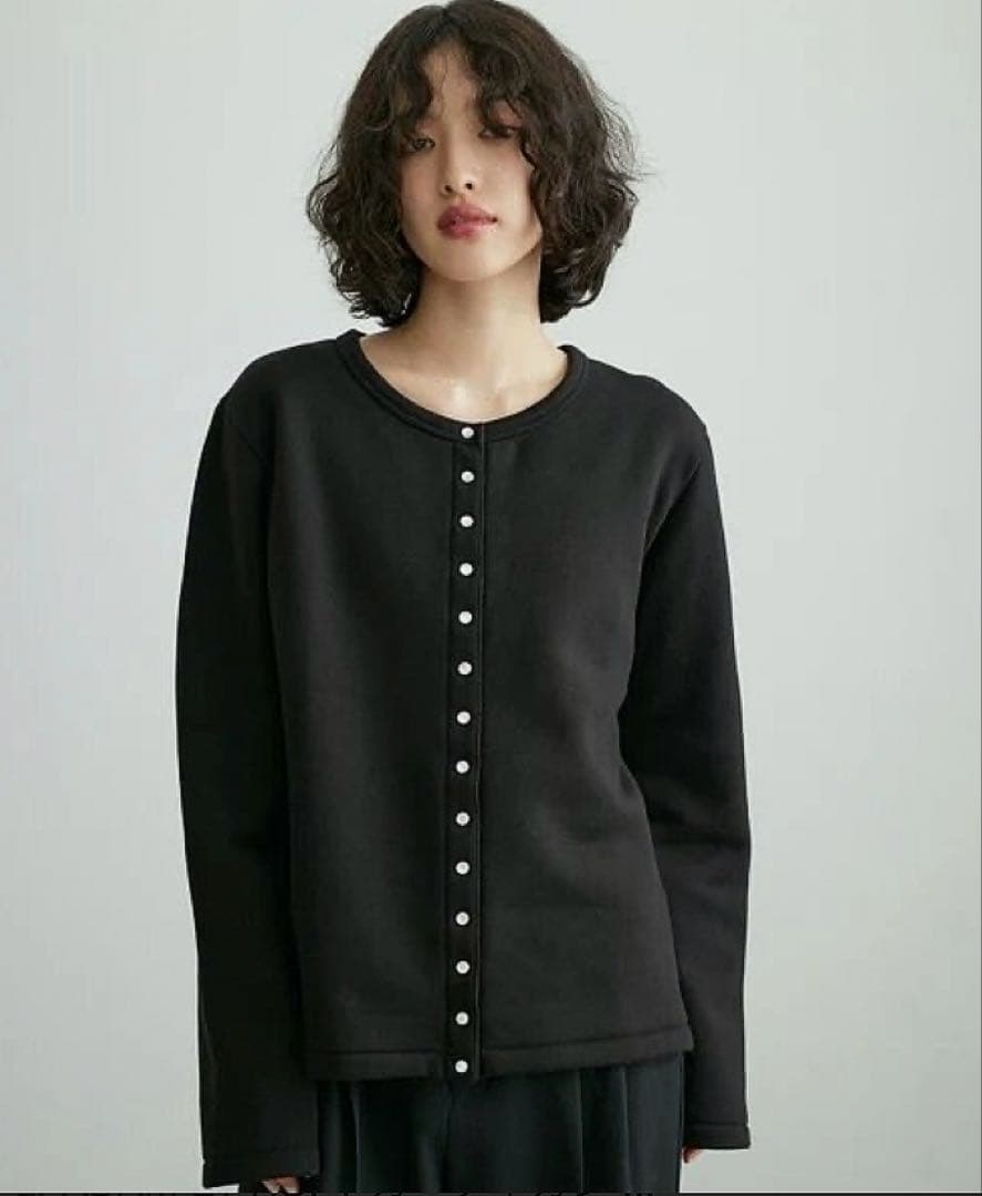 n*o様 美品◯アニエスベー✖️アダムエロペ 裏起毛 カーディガン M ブラック