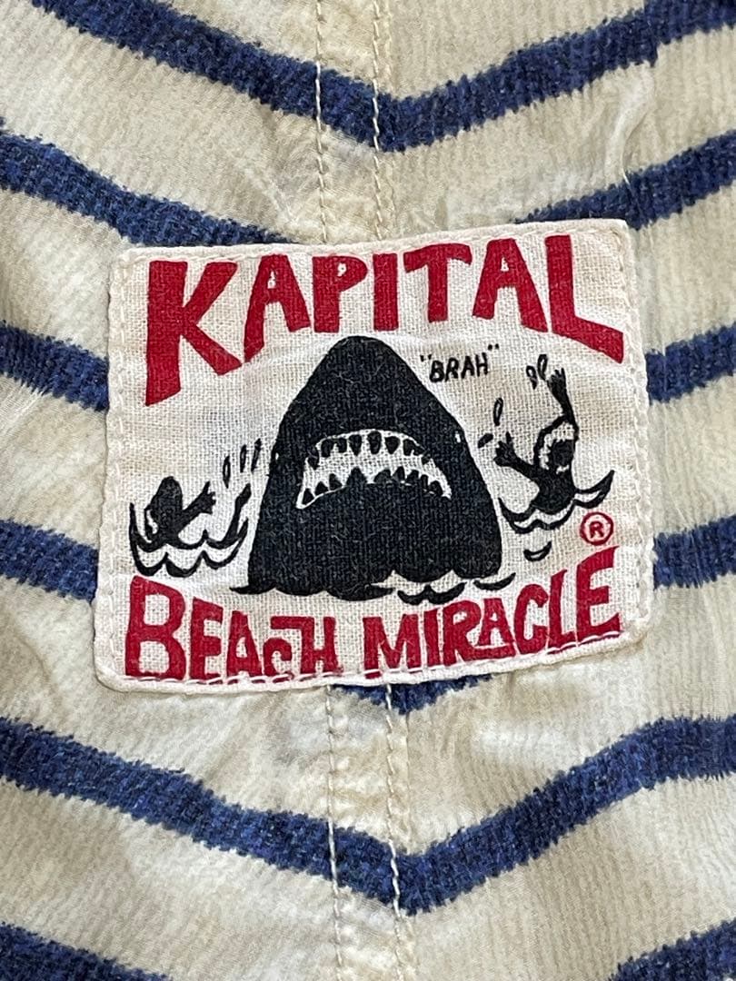 KAPITAL BEACH MIRACLE ストライプショーツ