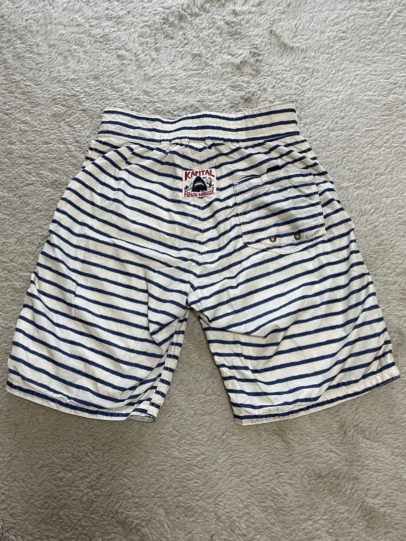 KAPITAL BEACH MIRACLE ストライプショーツ