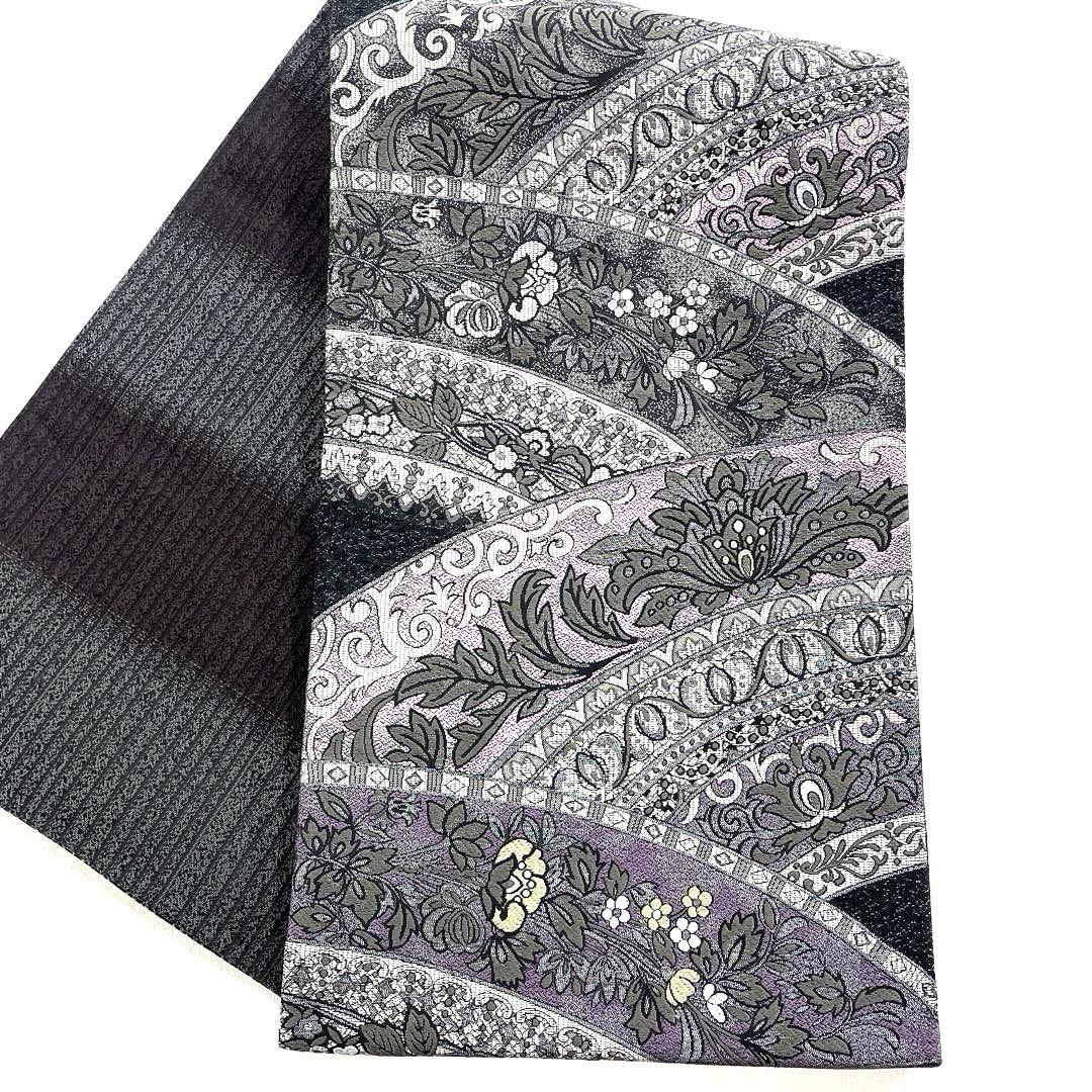 専用帯5117 ●高級 正絹 片面全通 リバーシブル 袋帯