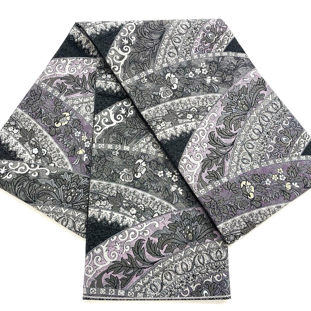 専用帯5117 ●高級 正絹 片面全通 リバーシブル 袋帯