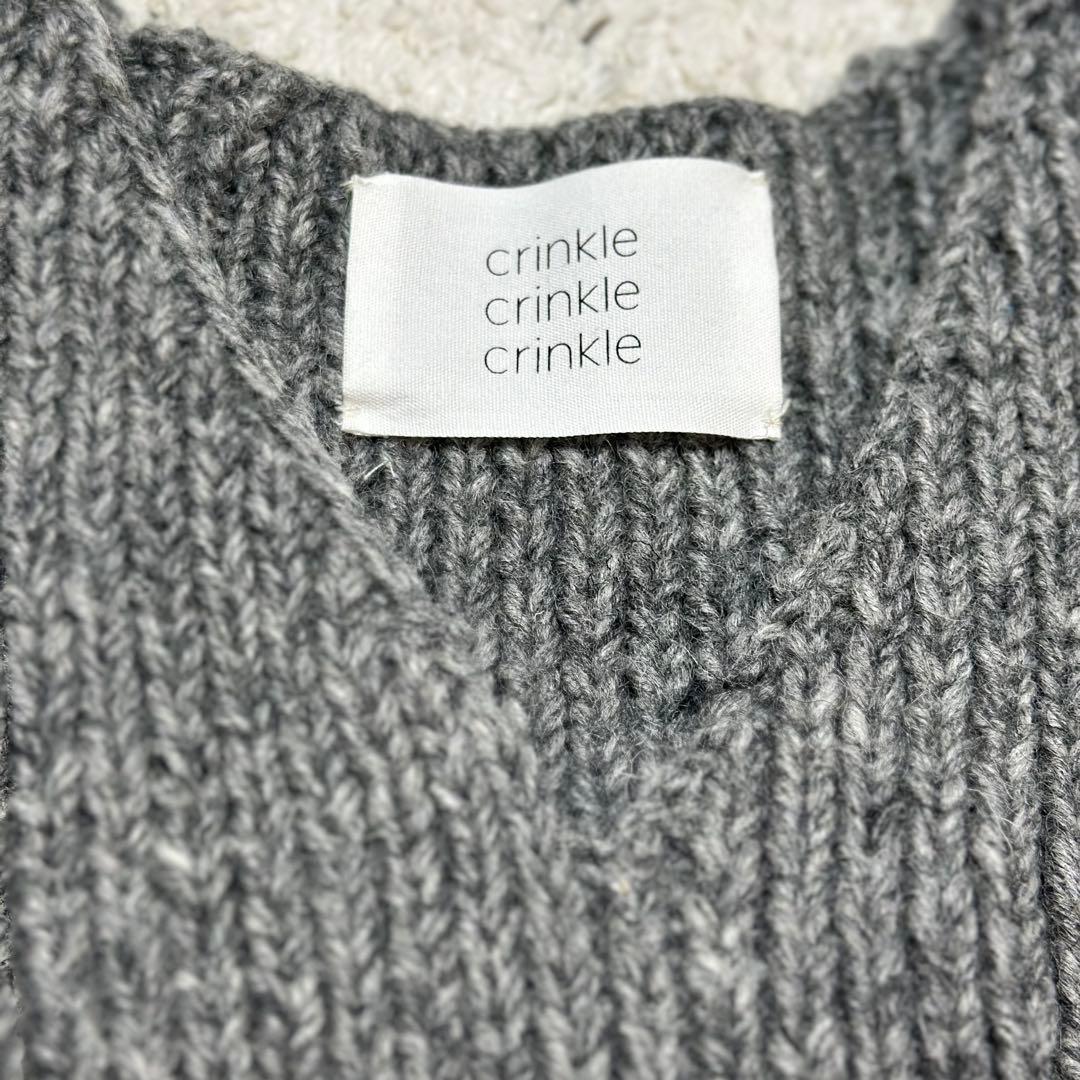【完売】crinkle crinkle crinkle ハンドニットベスト