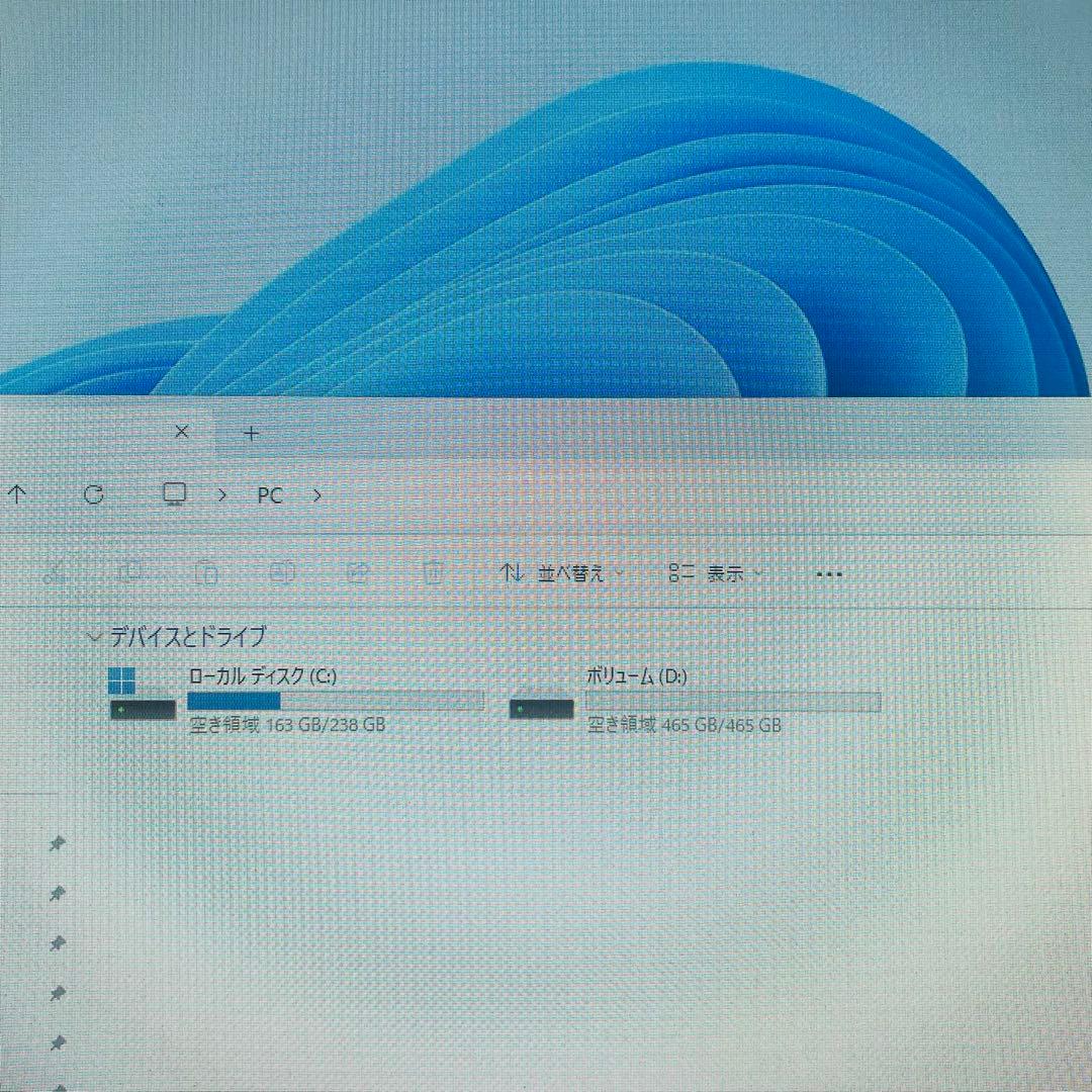 i7デスク/win11,M8G,SSD256G+HD500G