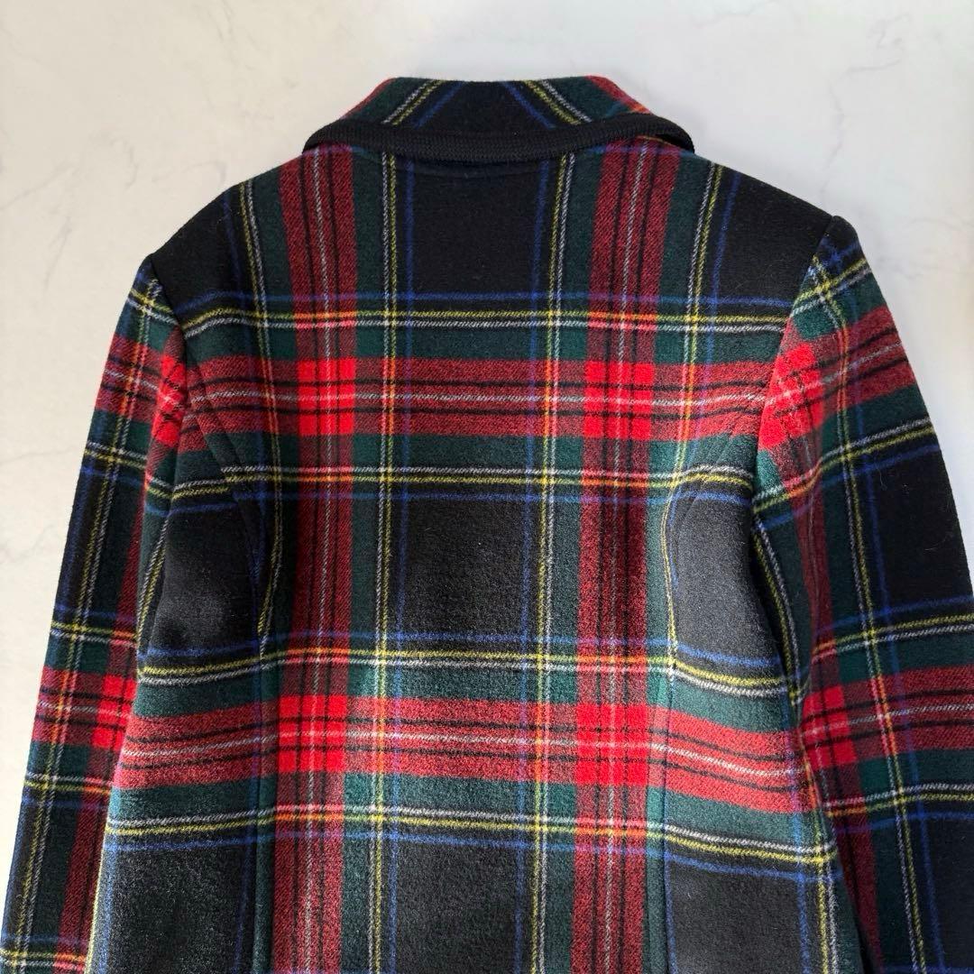 ヨークランド Yorkland チェック柄 ウール ヴィンテージ 赤 緑
