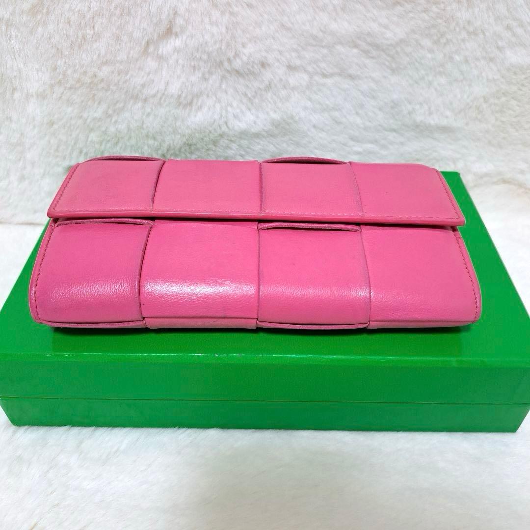 ✨美品　付属品完備✨ボッテガ　長財布　フラップ　カセット　イントレチャート