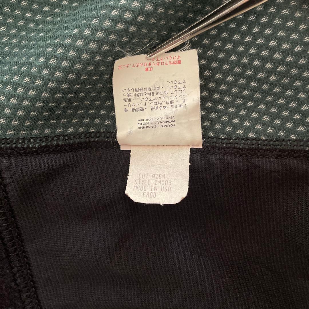 じーこ 　00's パタゴニア　USA製　グレー×ブラック　L