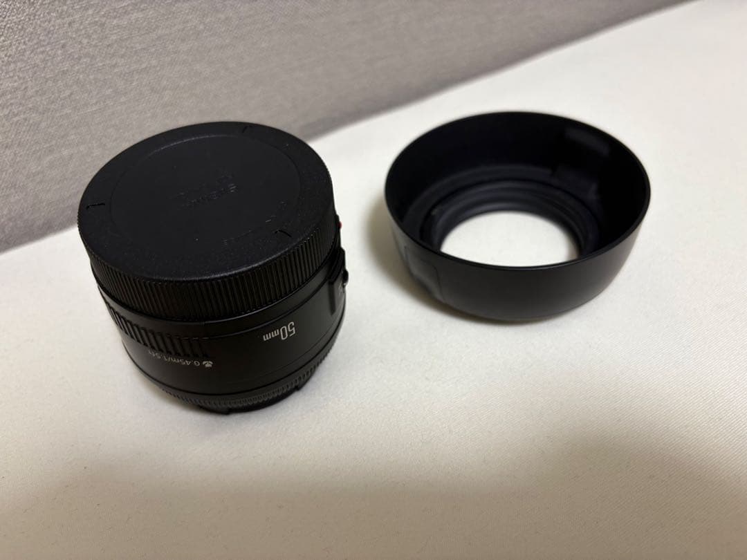 Canon EF 50mm f/1.8 単焦点レンズ フード付