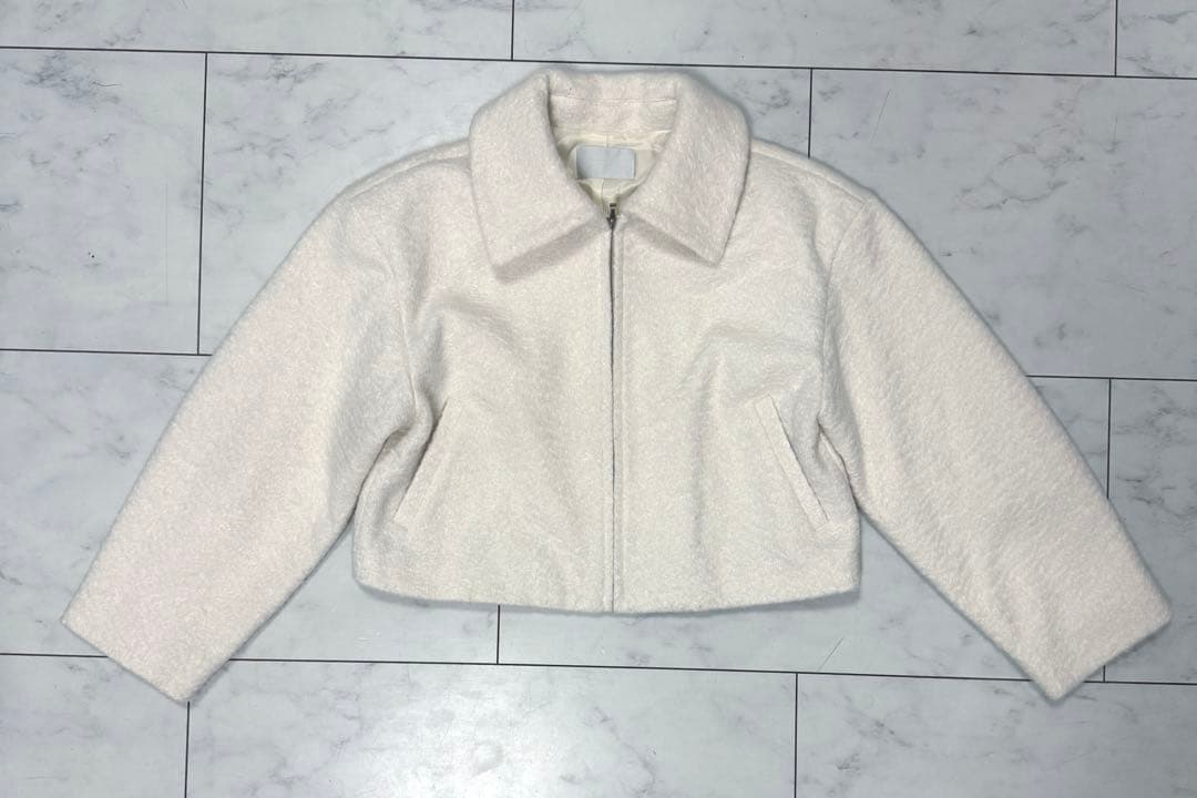 CELFORD バリエーションボックスショートジャケット　ホワイト