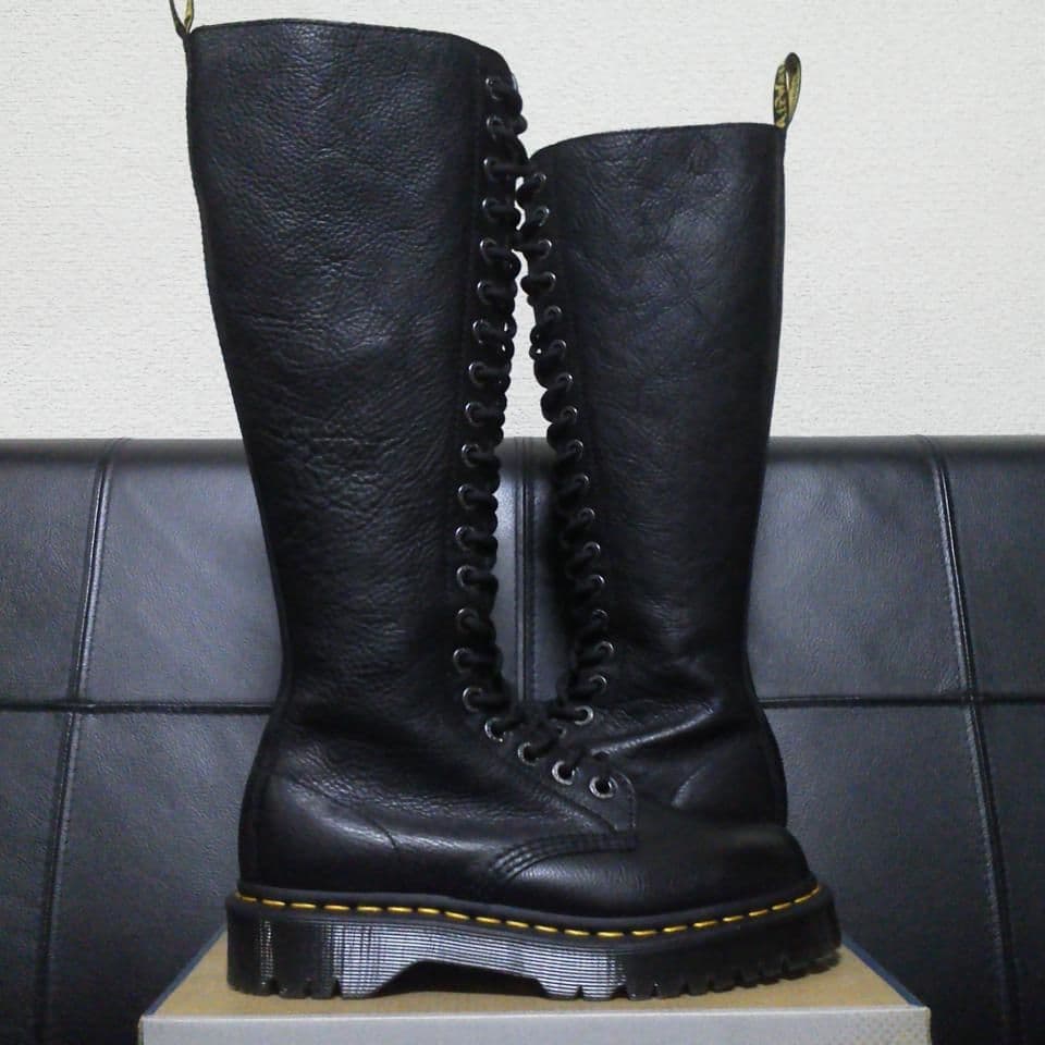 Dr.Martens 1B60BEX UK5 黒 厚底 20ホール 平手友梨奈