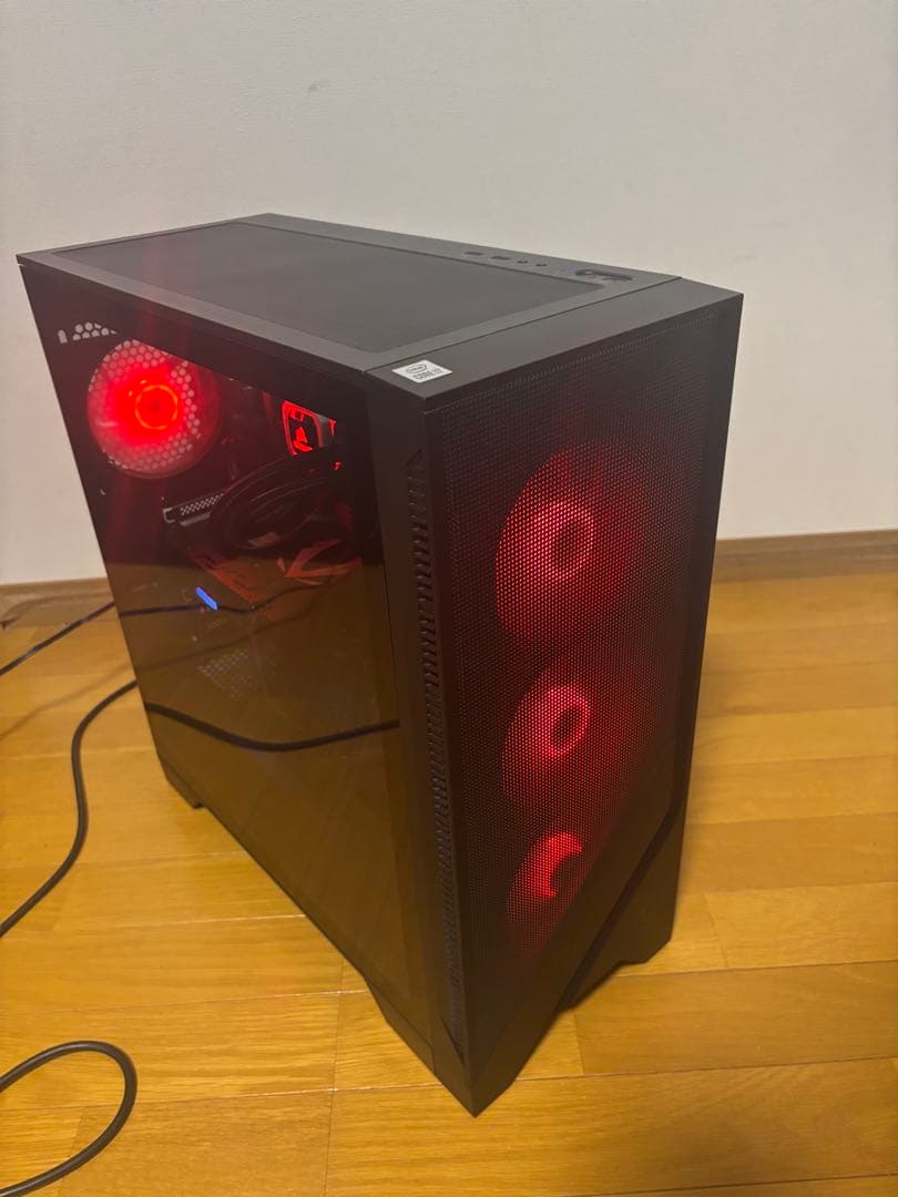 週末値下げ！おまけ付！いろいろ光る！自作ゲーミングPC中古！i7 RTX2070