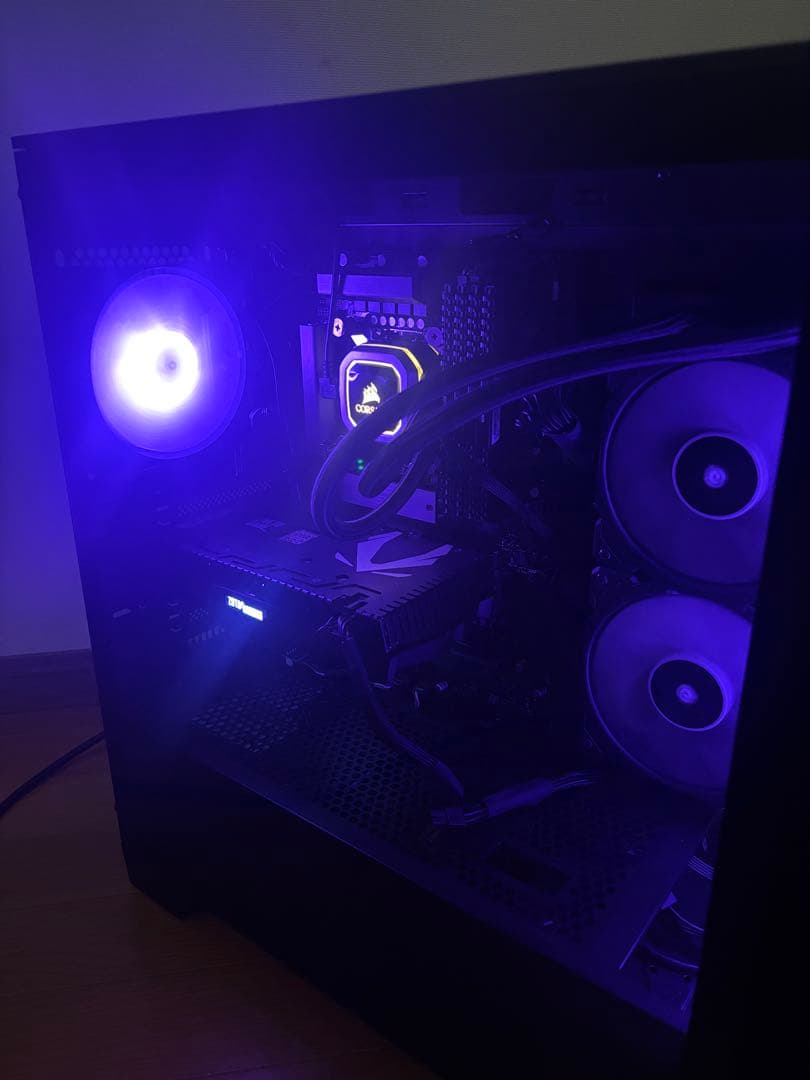 週末値下げ！おまけ付！いろいろ光る！自作ゲーミングPC中古！i7 RTX2070