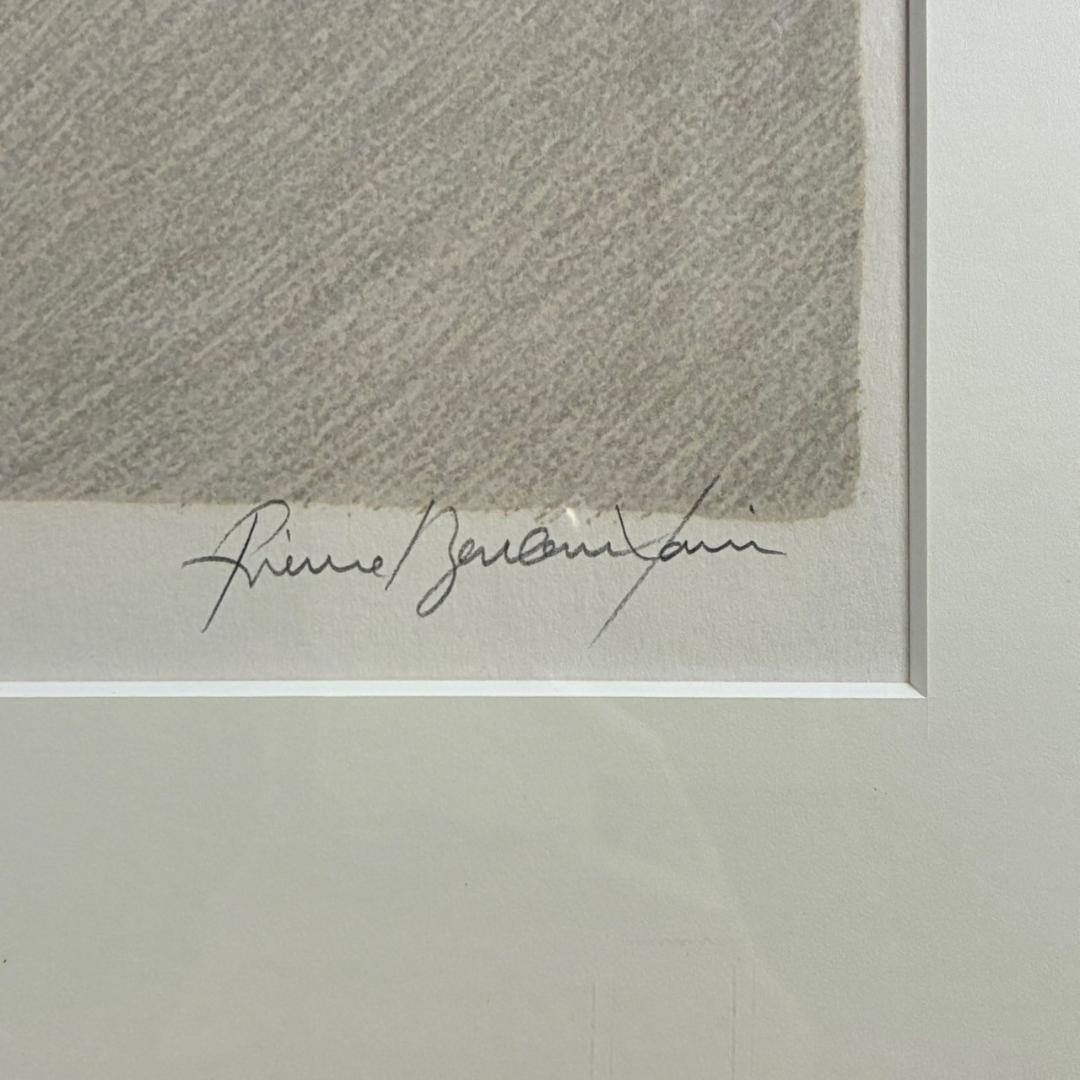 ピエール・ボンコンパン「小さなアネモネ」リトグラフ 直筆サイン入 ギャラリー販売