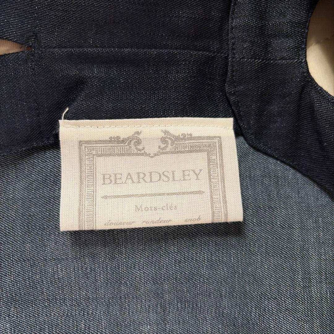 【極美品】BEARDSLEY ショートベスト　ジレ インディゴ　デニム素材