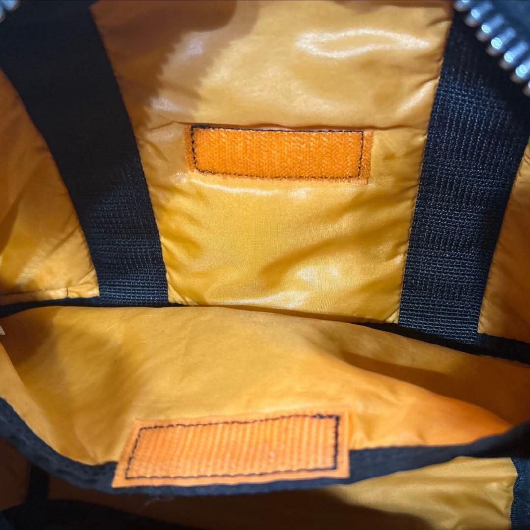 ✨美品✨ポーター／タンカーミニボストン　トートバッグ　ナイロン　黒×オレン