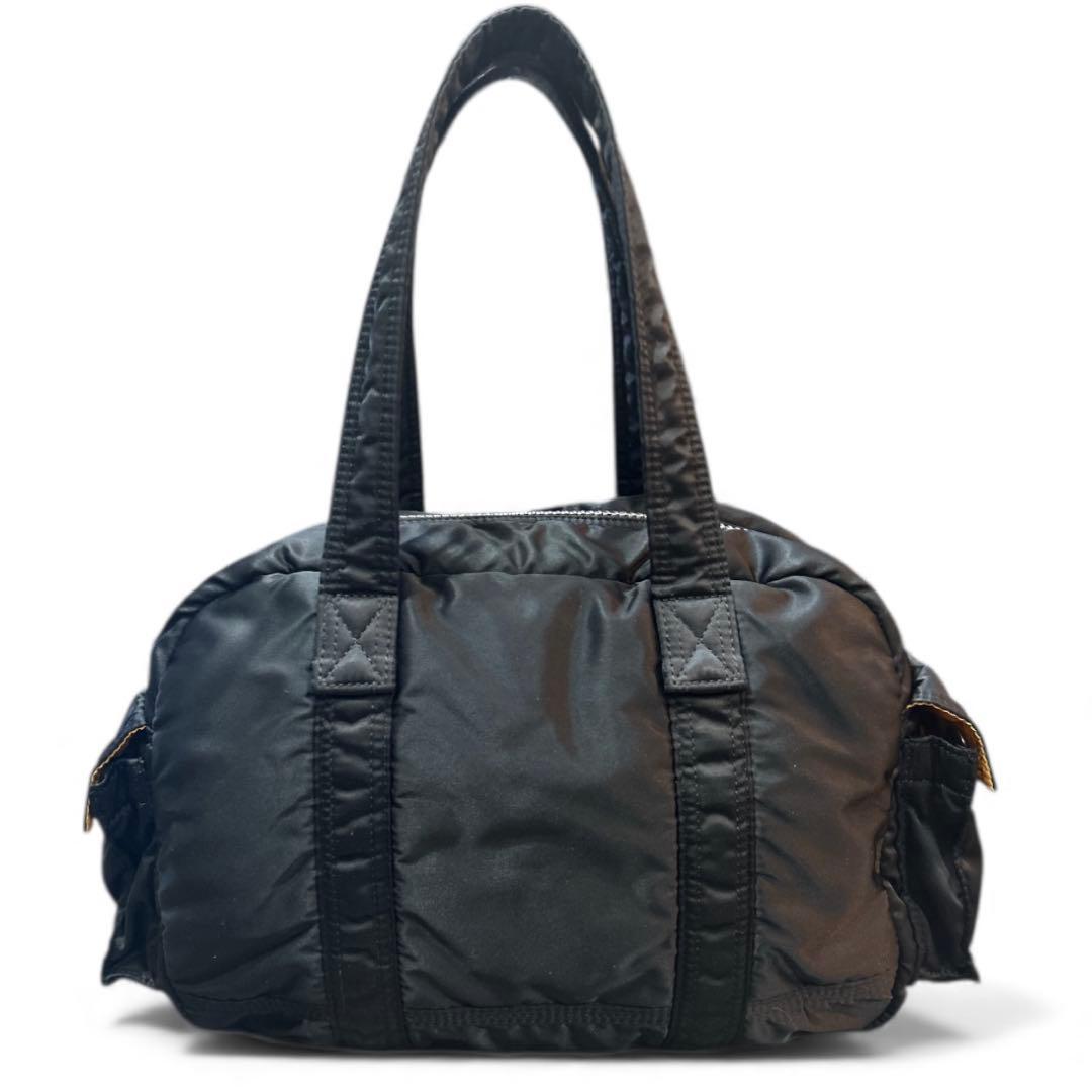 ✨美品✨ポーター／タンカーミニボストン　トートバッグ　ナイロン　黒×オレン