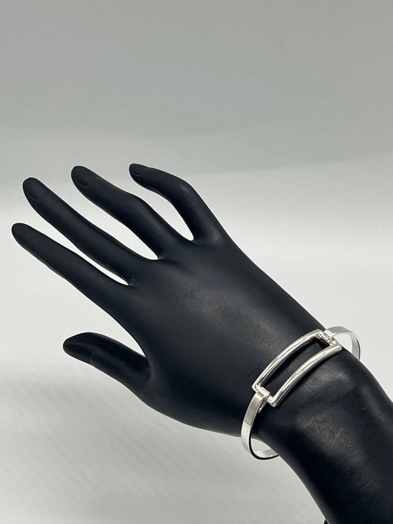 ティファニー TIFFANY オープンレクタングル オープンスクエア バングル