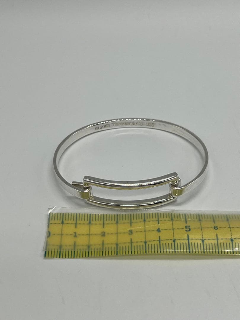 ティファニー TIFFANY オープンレクタングル オープンスクエア バングル