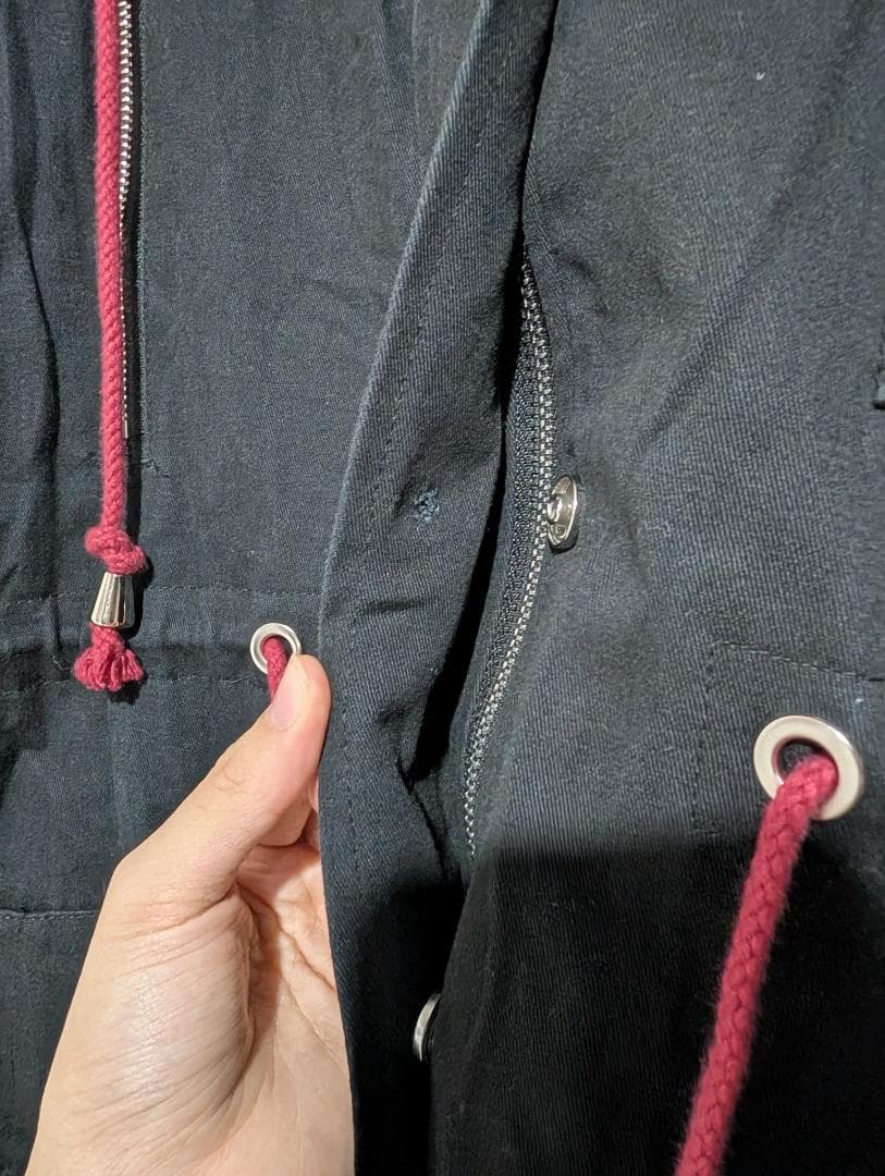 Favorite フェイバリット モッズコート 赤黒 フリーサイズ