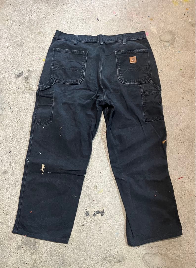 Carhartt 黒 ペインター　ペンキ 90s w38