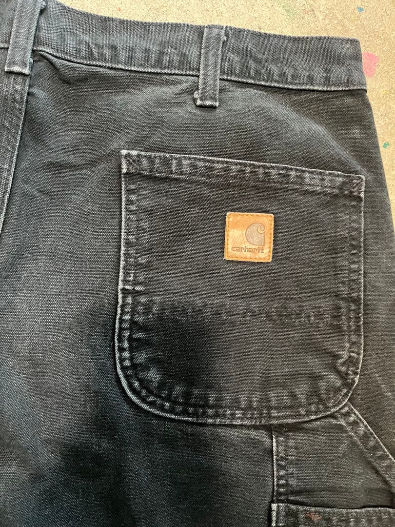 Carhartt 黒 ペインター　ペンキ 90s w38