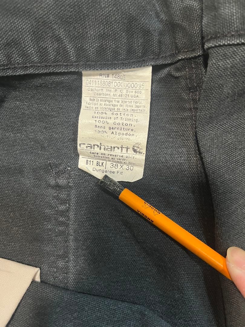 Carhartt 黒 ペインター　ペンキ 90s w38