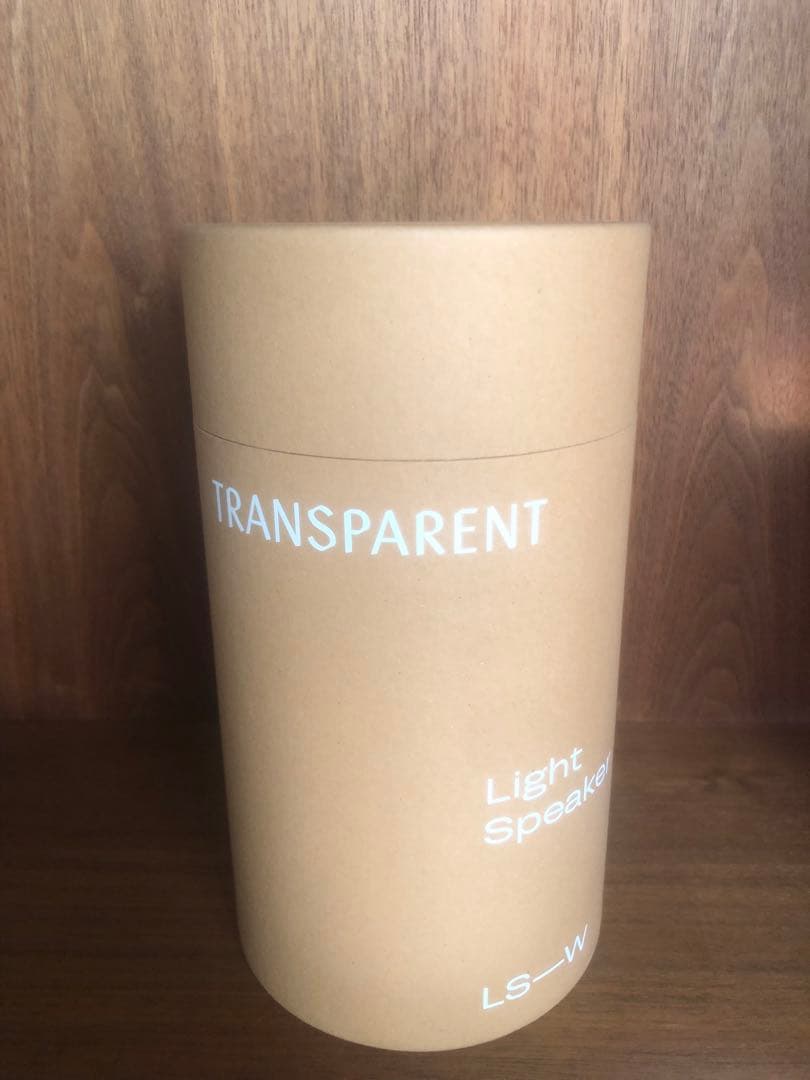 トランスペアレント　ライトスピーカー　ホワイト