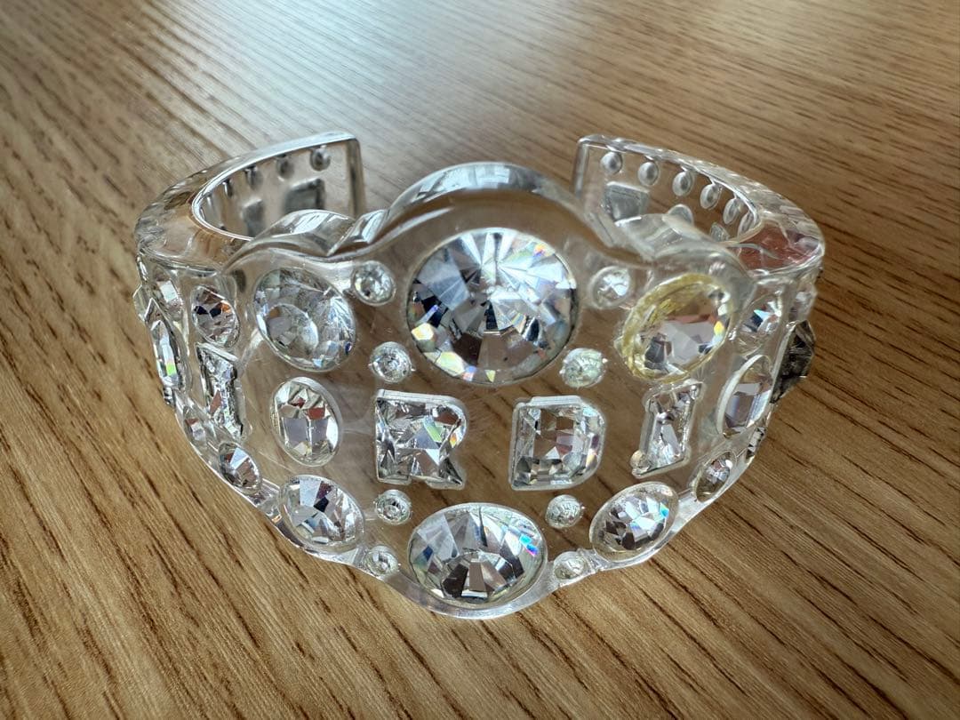 ディオール アクリル バングル クリスタル ビジュー