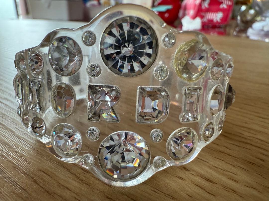 ディオール アクリル バングル クリスタル ビジュー