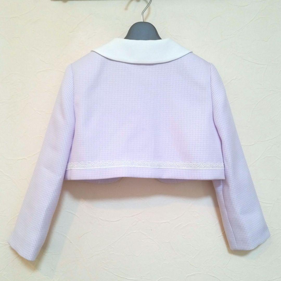 【120】sakura サクラ フォーマル アンサンブル 花柄 パープル ピンク