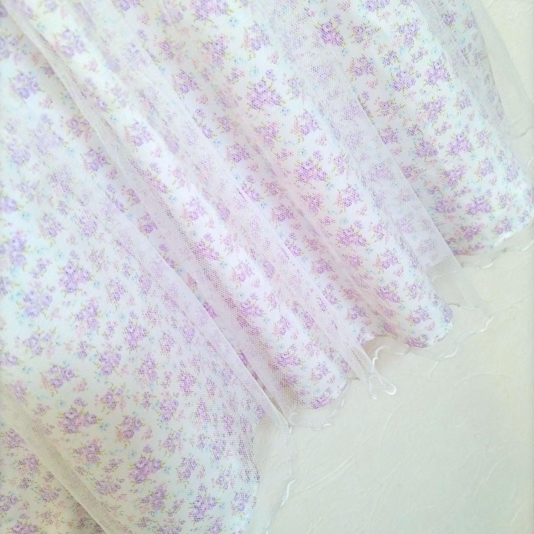 【120】sakura サクラ フォーマル アンサンブル 花柄 パープル ピンク