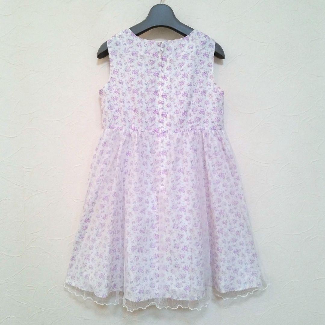 【120】sakura サクラ フォーマル アンサンブル 花柄 パープル ピンク