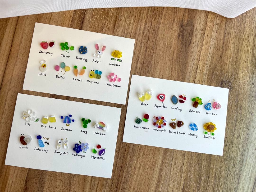 あや　オーダー　4.6.8月 シーグラスアート　マンスリー