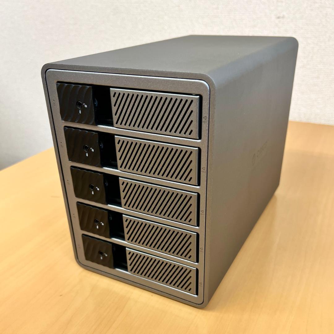 【HDD5台付き】ORICO 9858RU3 5ベイRAID HDDケース