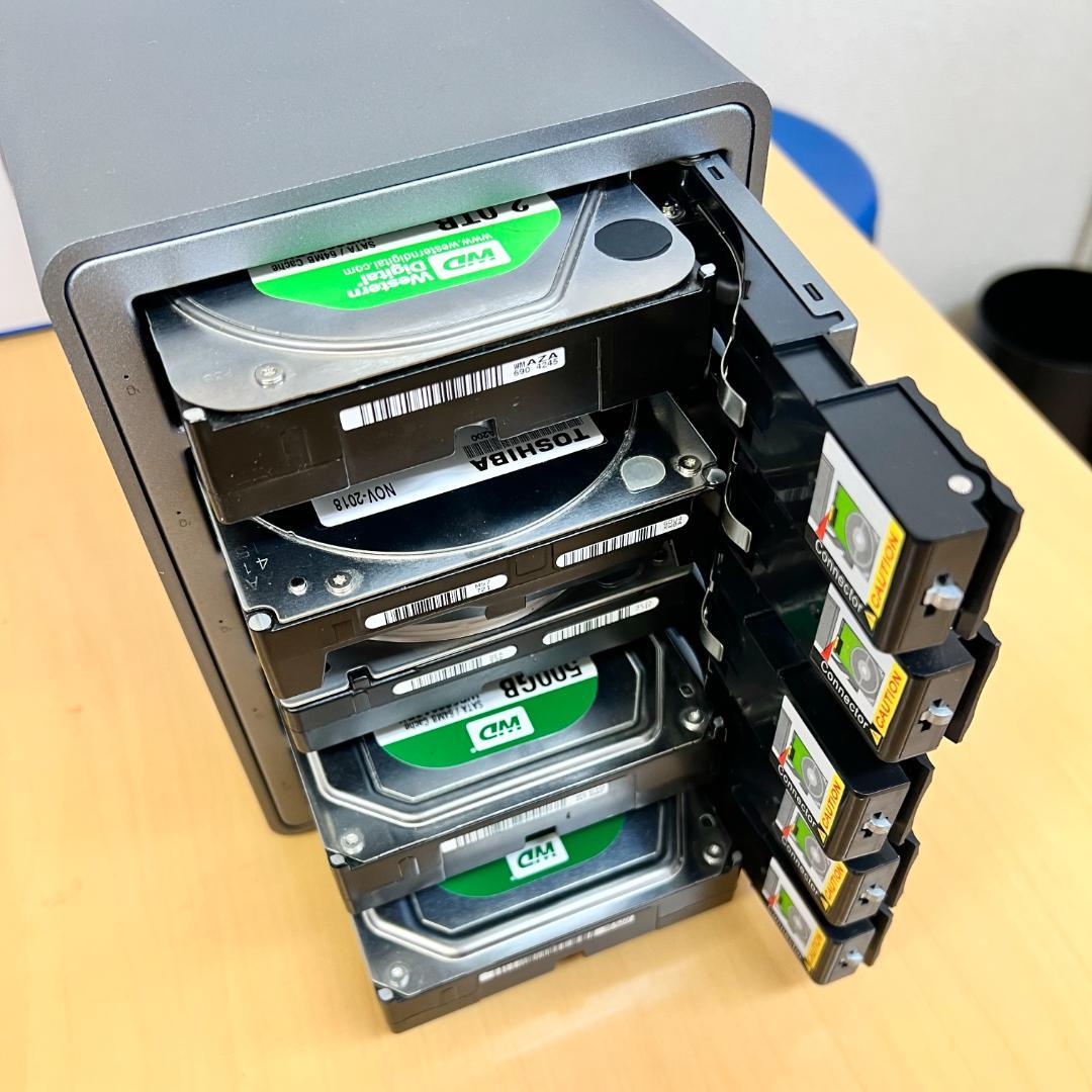 【HDD5台付き】ORICO 9858RU3 5ベイRAID HDDケース