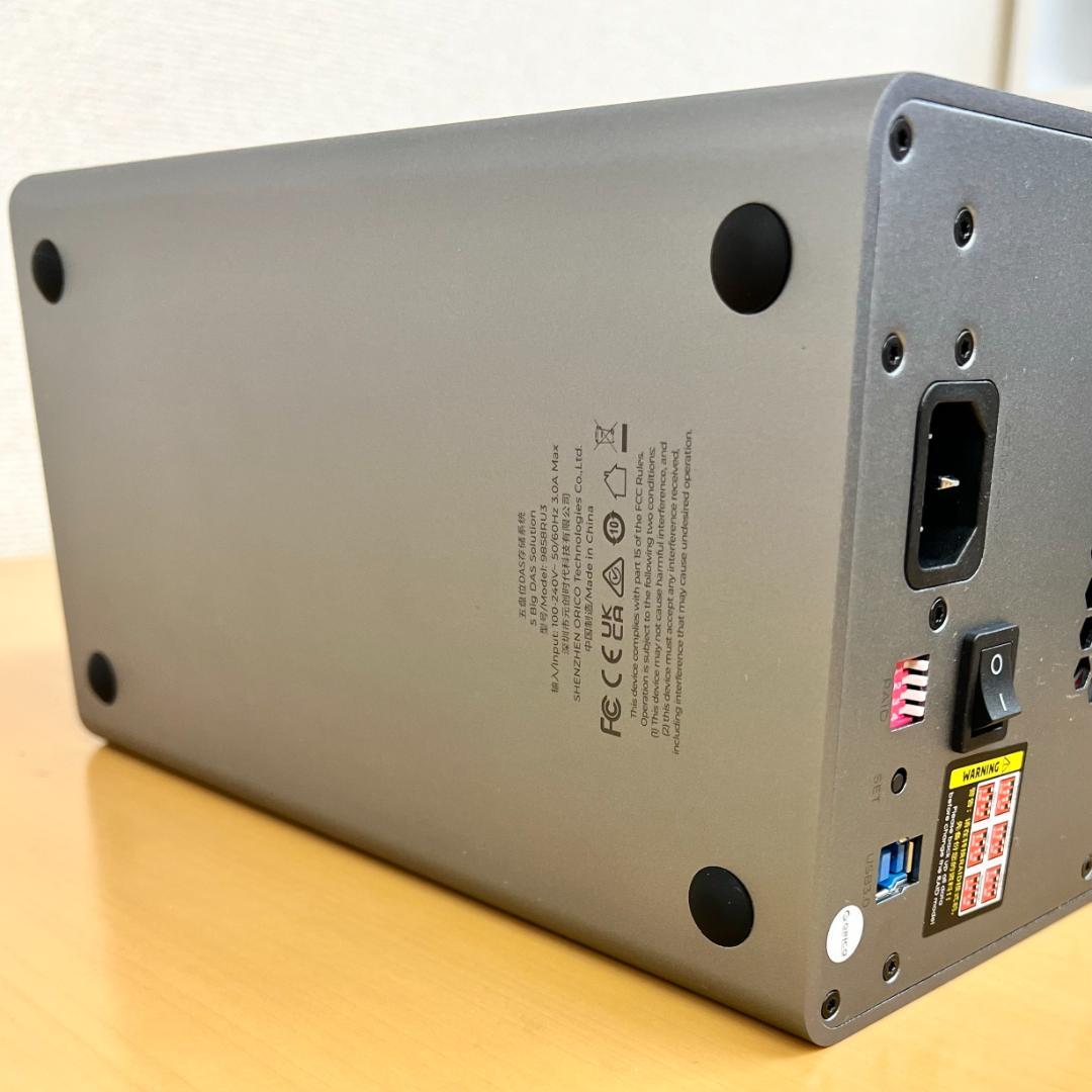 【HDD5台付き】ORICO 9858RU3 5ベイRAID HDDケース