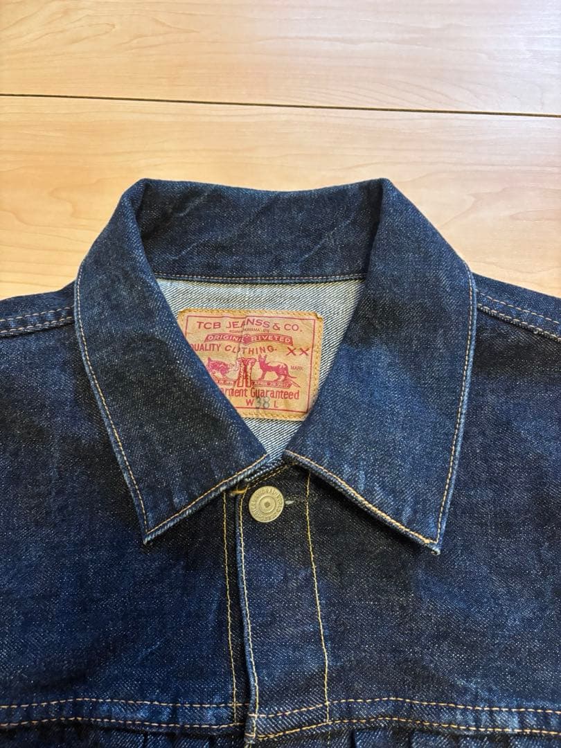 レ*ト様 赤タブ　濃紺美品TCBジーンズ50s サイズ38デニムジャケット