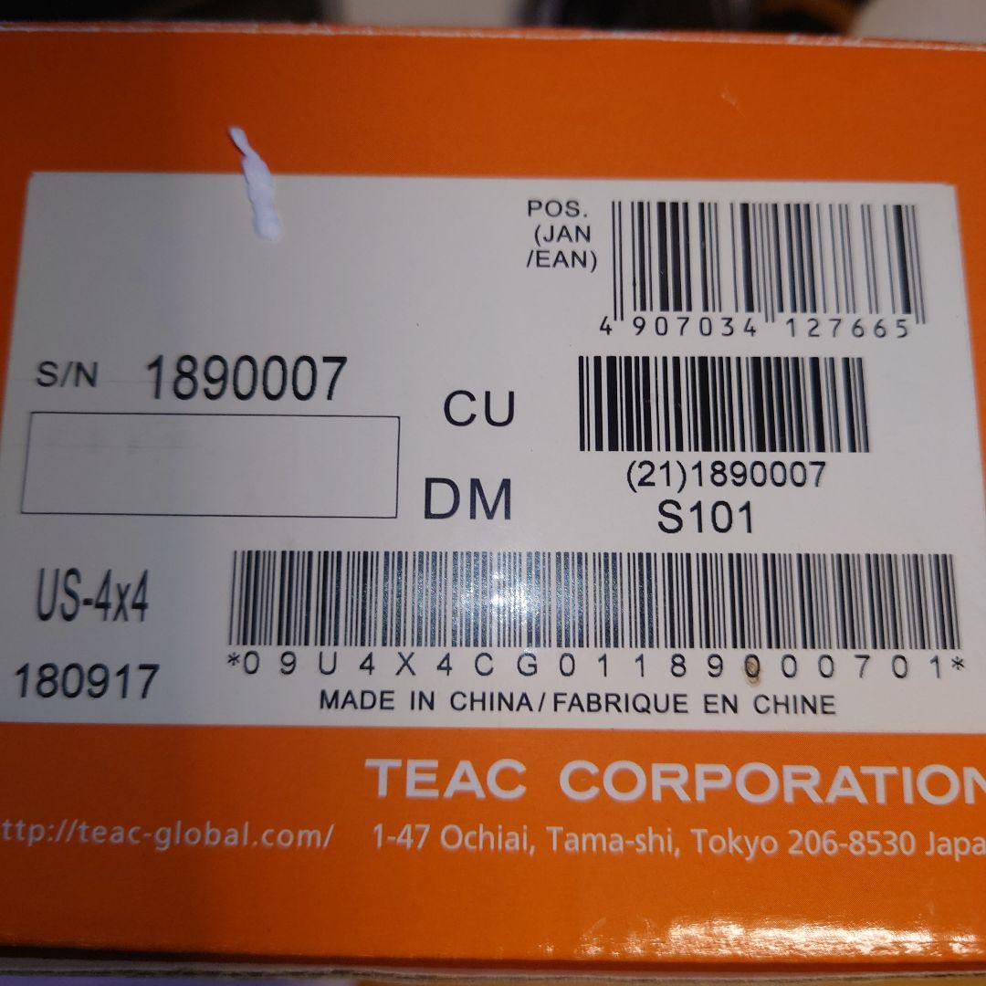 平成30年購入TASCAM US-4x4オーディオインターフェース