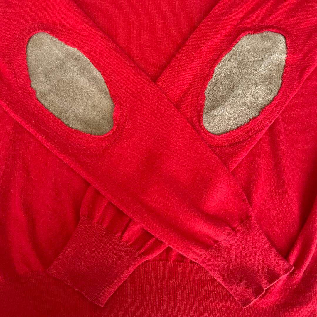 Maison Margiela メゾンマルジェラ エルボーパッチ Mメンズ　赤