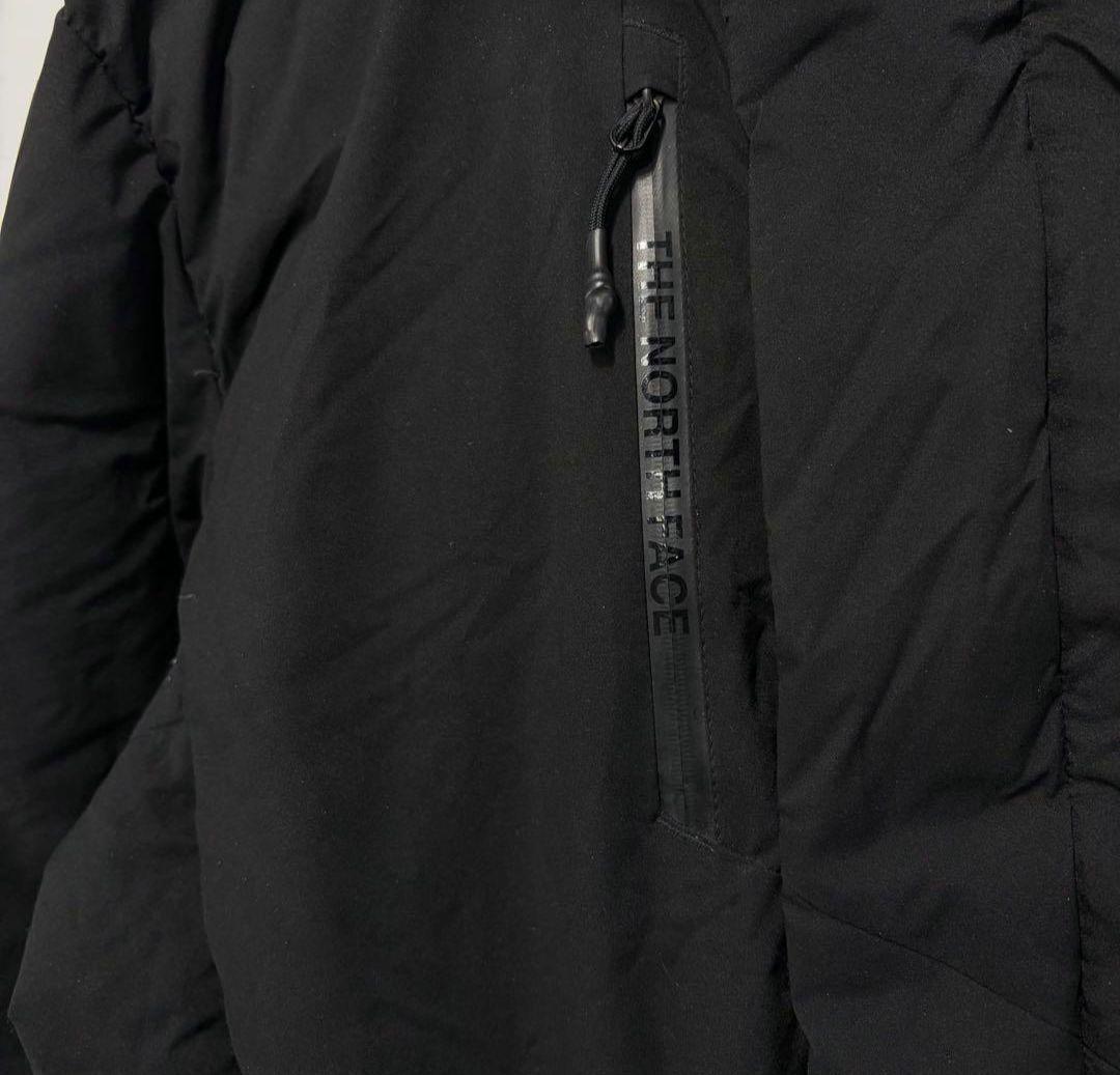 値下げノースフェイス ダウンジャケット パーカー 刺繍ロゴ 古着