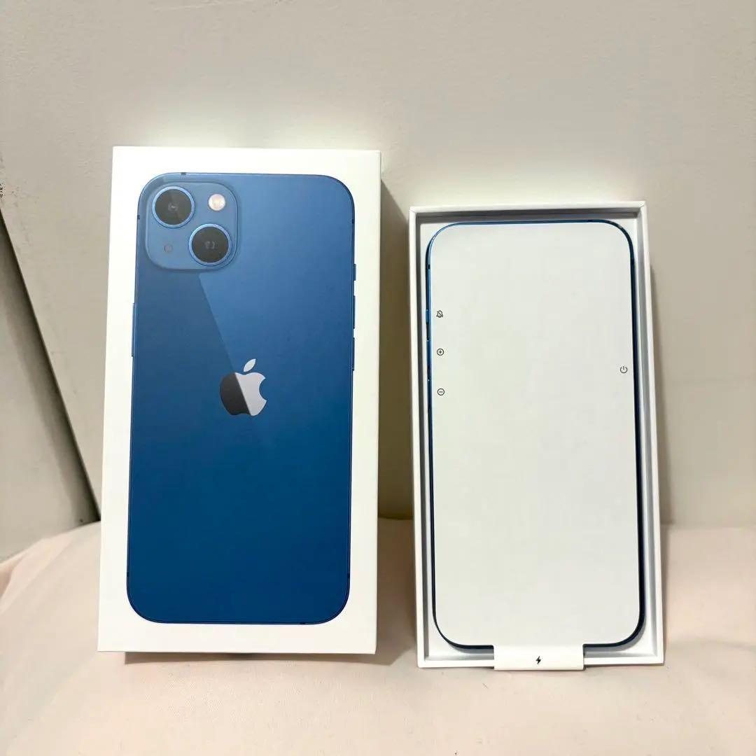 iPhone13 ブルー 256G SIMフリー 美品 箱付き