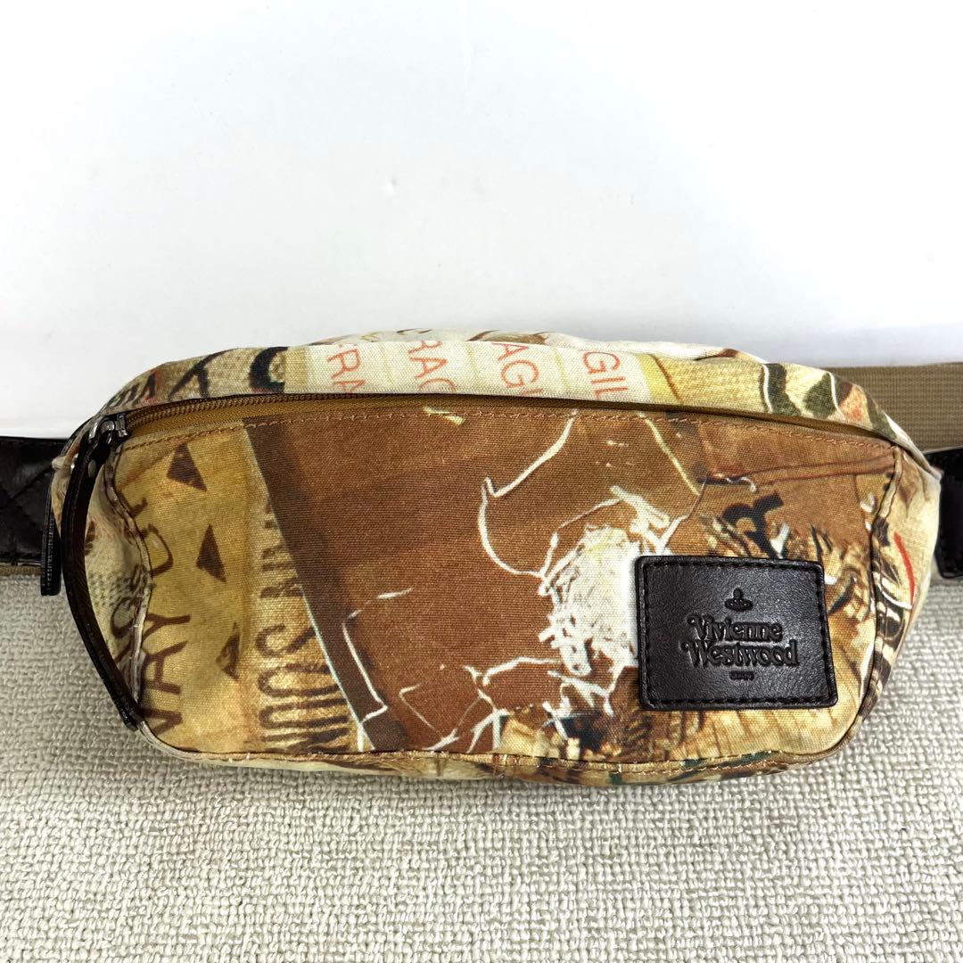 ヴィヴィアンウエストウッド ウエストバッグ/ボディバッグ キャンバス オーブ