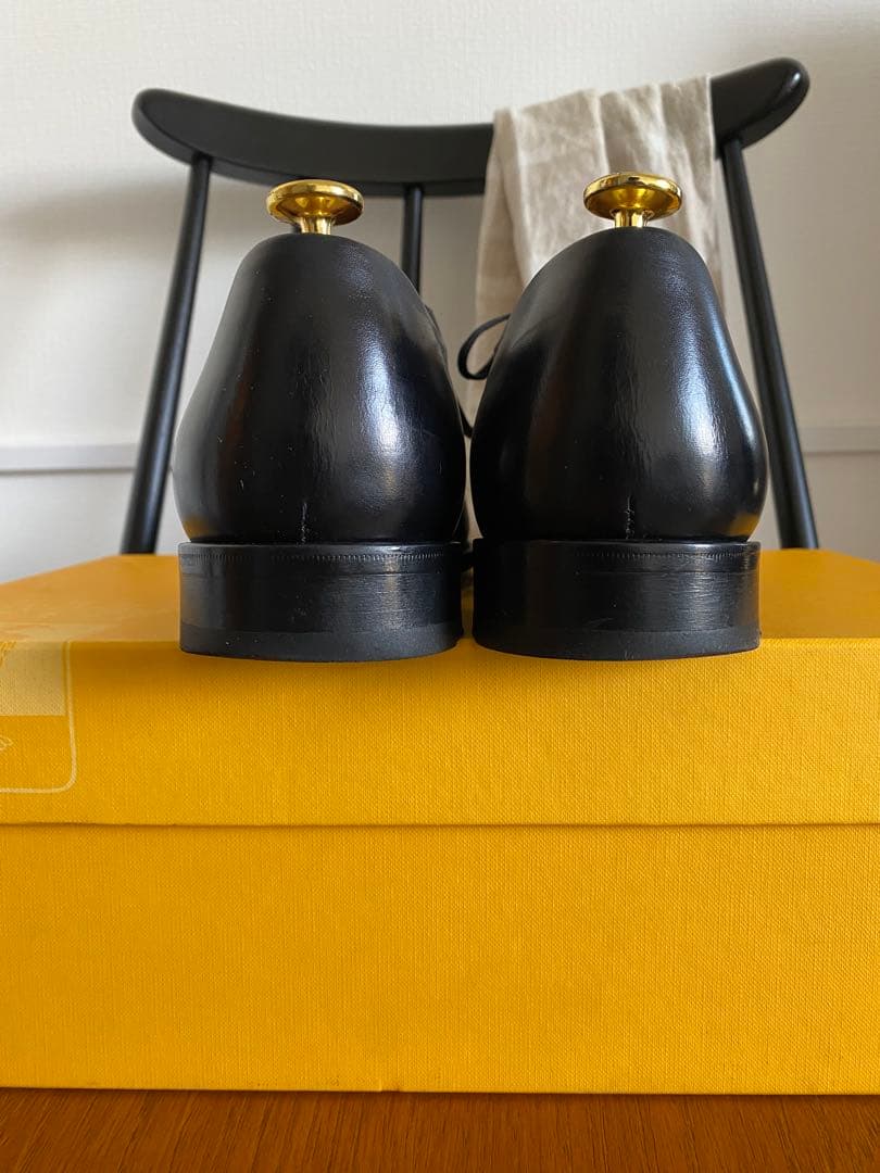 未使用フランチェスコベニーニョ内羽根ストレートチップ黒6.5 25.5〜26cm