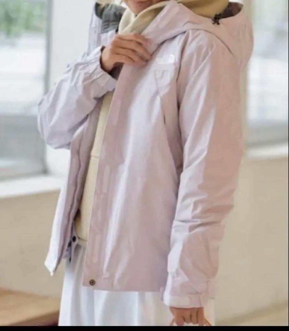 撥水クリーニング済 ノースフェイス スクープジャケットL ラベンダーフォグ