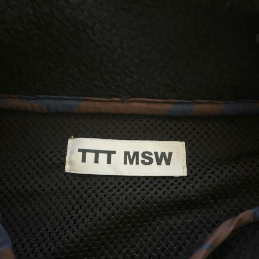 TTT MSW　23SS パイピングフリースベスト ブラック サイズM