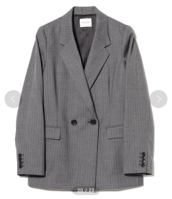 ◇美品◇Demj-Luxe BEAMS 2ボタンダブルブレストジャケット