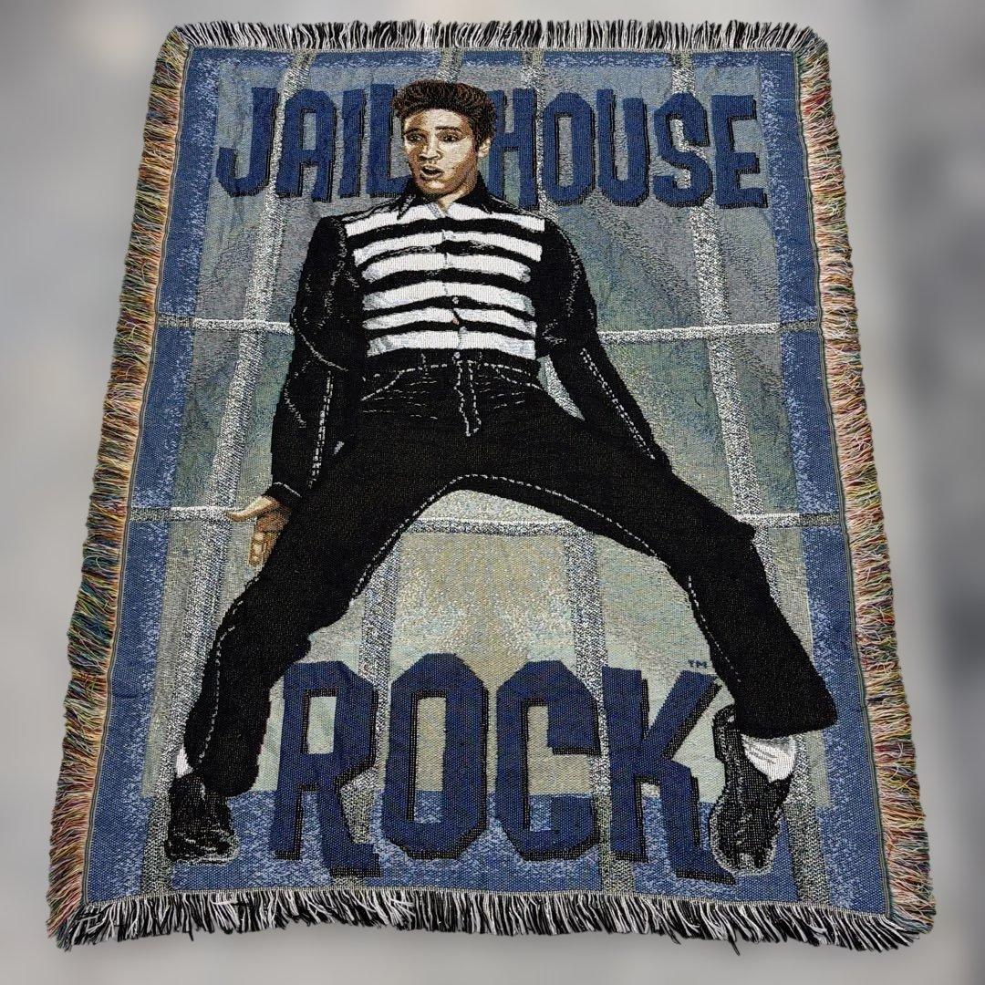 エルビスプレスリー　ブランケット　マルチカバー　ソファカバー　ラグ155x113